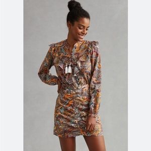 Anthropologie multicoloured mini dress.